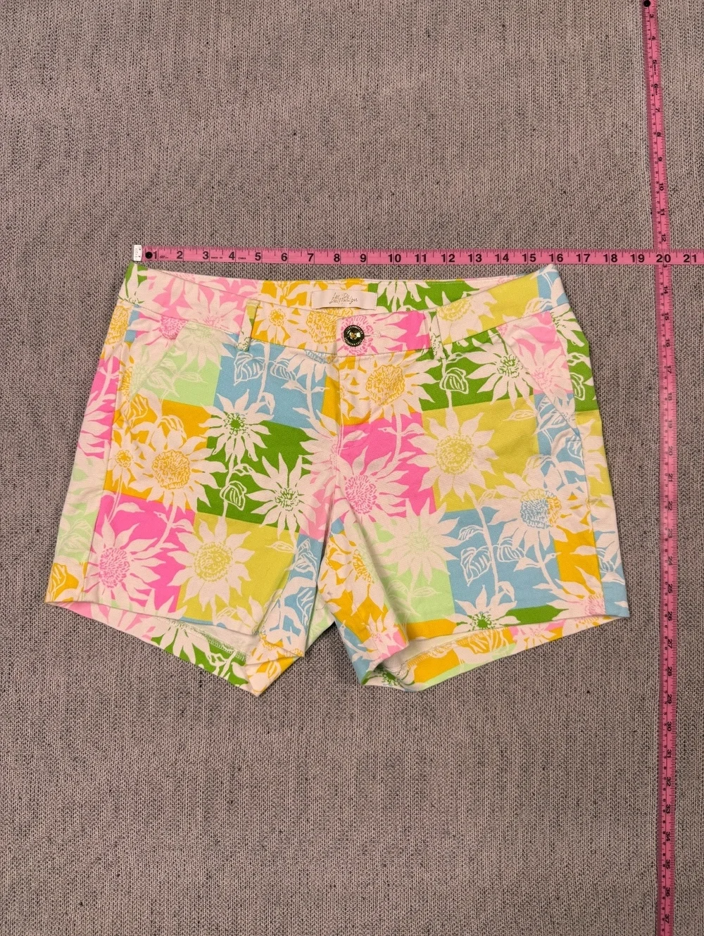 Lilly Pulitzer Floral Print Shorts Women Size 6 Multicolor